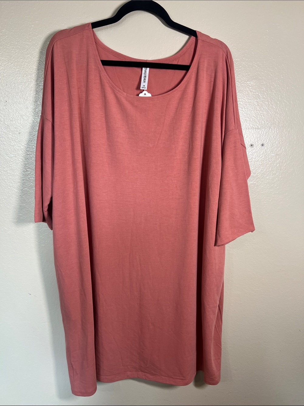 Zenana Outfitters Scoop Neck Tunic Top - Dusty Rose